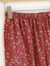 Vintage Floral Lace Trim Pajama Set