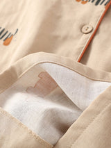 Cotton Dachshund Couple Pajama Set