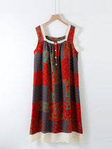 Vintage Patchwork Lace Trim Nightgown