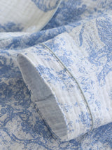 Vintage Printed Cotton Pajama Set