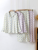 Gypsophila Printed Long Sleeve Pajama Set