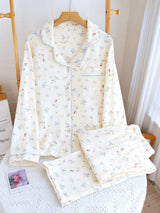 Cute Deer/Goose Cotton Pajama Set