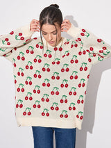 Cherry Print Sweater