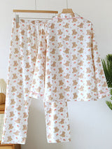 Cute Print Long Sleeve Pajama Set