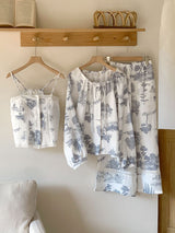 Printed Three-Piece Pajama Set