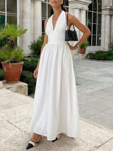 Long Cotton Maxi White Dress