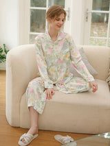 Kafiloe Pastel Garden Pajama Set
