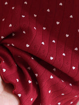 Small White Heart Pajama Set