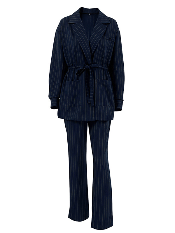 Casual Pinstripe Suit