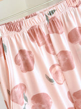 Cute Cartoon Fruit Print Cotton Pajama Pants