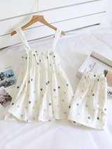Printed Camisole Cotton Pajama Set