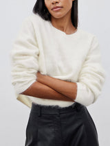 Solid Crew Neck Sweater