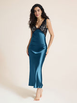 Kafiloe Lace Trim Camisole Nightgown