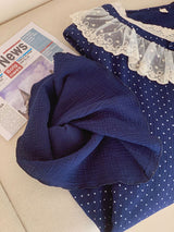 Lace Peter Pan Collar Pajama Set