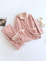Kafiloe Thick Plaid Flannel Pajamas