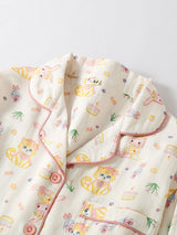 Cute Cats & Cakes Long Sleeve Pajama Set