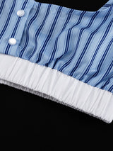 Striped Three Pieces Pants Set