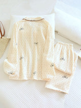 Polka Dot & Bow Pajama Set
