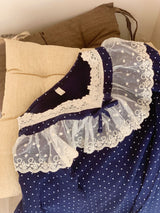 Lace Peter Pan Collar Pajama Set