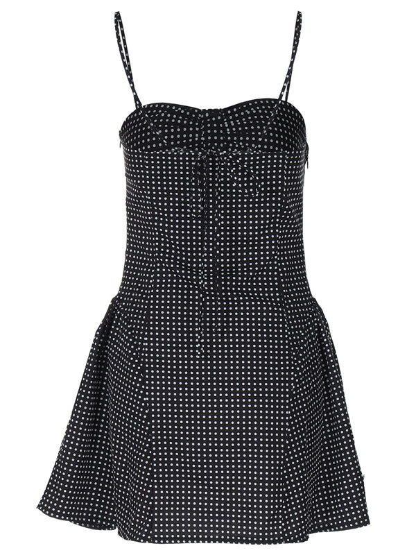 Polka Dot Flare Mini Dress