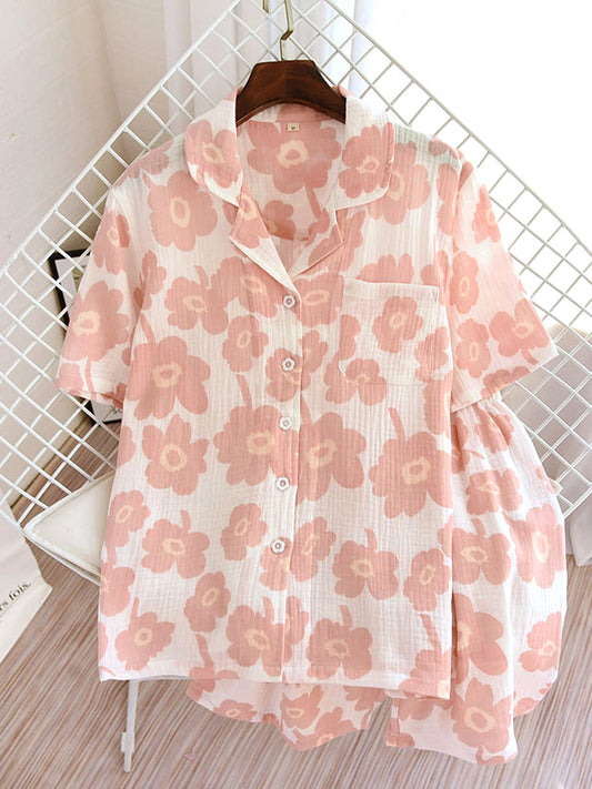 Cotton Floral Pajama Set