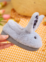 Kids Cute Rabbit Plush Cotton Slippers