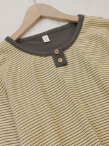 Thermal Velvet Striped Long Sleeve Pajama Set