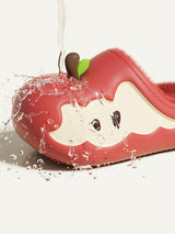 Apple Core Plush Clogs