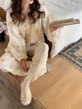 Printed Three-Piece Pajama Set