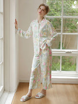 Kafiloe Pastel Garden Pajama Set