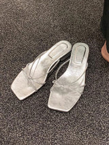 Squared Toe Strappy Sandals