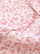Leopard Long Sleeve Cotton Pajama Set