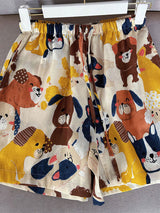 Cute Cartoon Print Pajama Pants