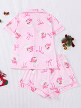 Kafiloe Christmas Printed Pajama Set