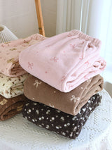 Flannel Print Long Pajama Pants