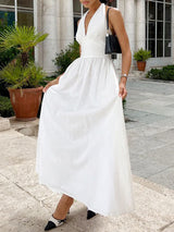 Long Cotton Maxi White Dress