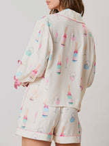 Kafiloe Pink Champagne Christmas Pajama Set