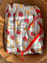 Loose Fit Cute Fruit Long Pajama Pants