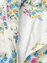 Zip-Up Printed Quilted Jacket