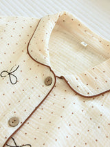 Polka Dot & Bow Pajama Set