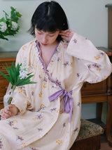 Floral Serenity Wrap Nightdress