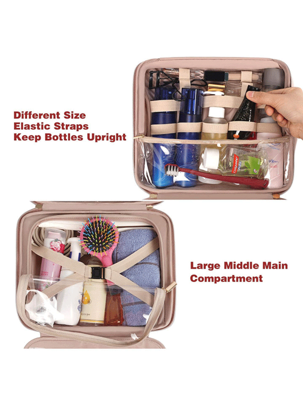 PU Leather Large Capacity Cosmetic Bag