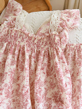 Petal Whisper Lace Short Sleeve Pajama Set