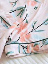 Short Sleeve Floral Printed Pajama Set