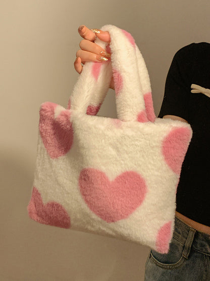 Heart Plush Bag