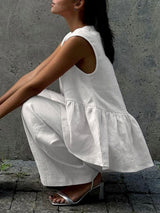 V Neck Sleeveless Vest & Long Pant Set