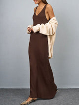 Knit Scoop Neck Maxi Dress