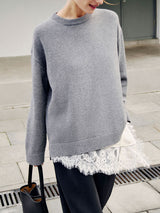 V-Neck Lace Trim Camisole Top