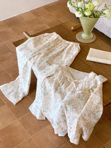 Lace Peter Pan Collar Pajama Set