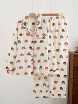 Cute Cartoon Characters Printed Cotton Pajamas